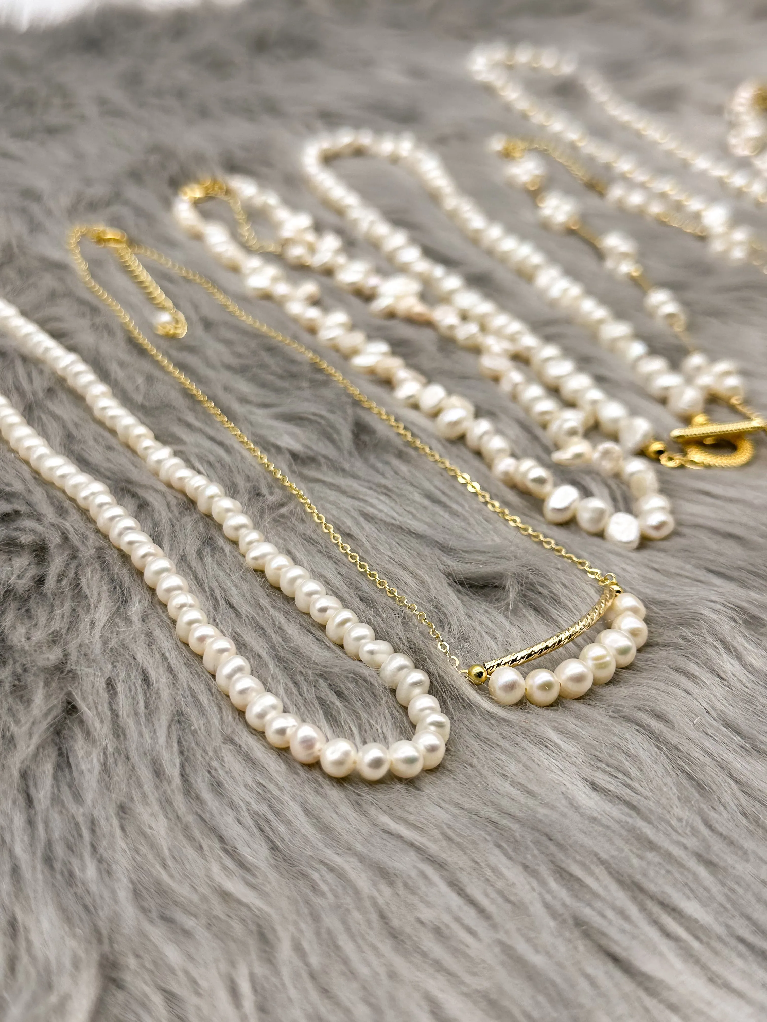 K-Pop Style Freshwater Pearl Necklace