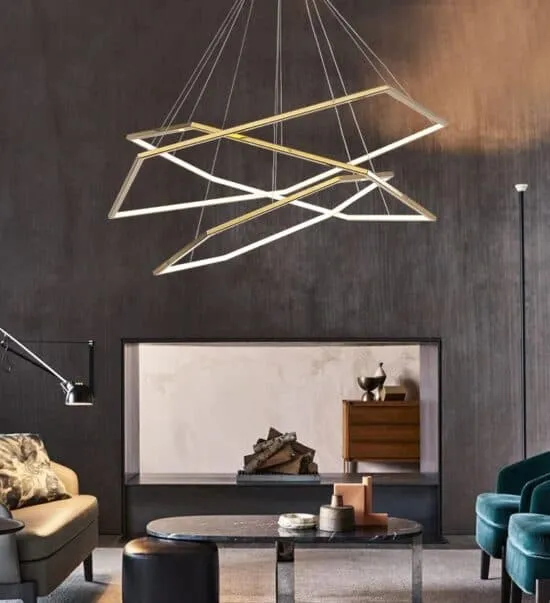 Laguuse Polygonal Large Rings Pendant Lamp