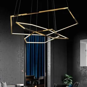 Laguuse Polygonal Large Rings Pendant Lamp