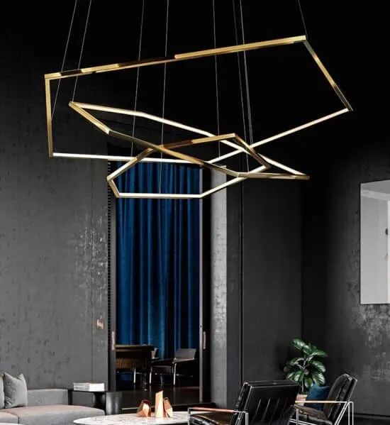 Laguuse Polygonal Large Rings Pendant Lamp