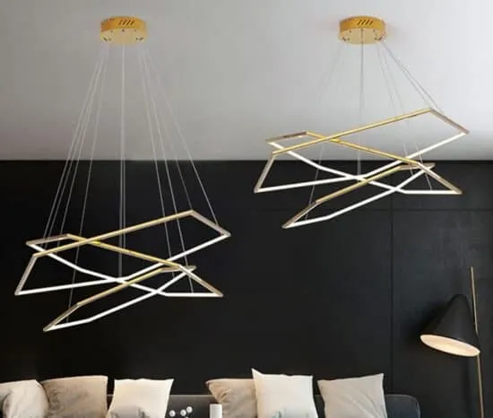 Laguuse Polygonal Large Rings Pendant Lamp