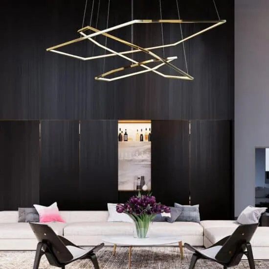 Laguuse Polygonal Large Rings Pendant Lamp