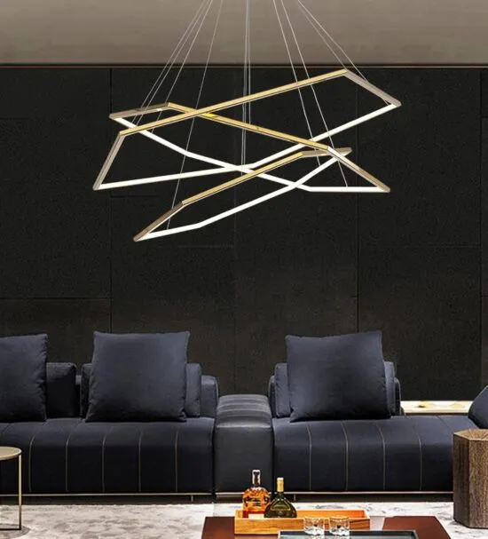 Laguuse Polygonal Large Rings Pendant Lamp