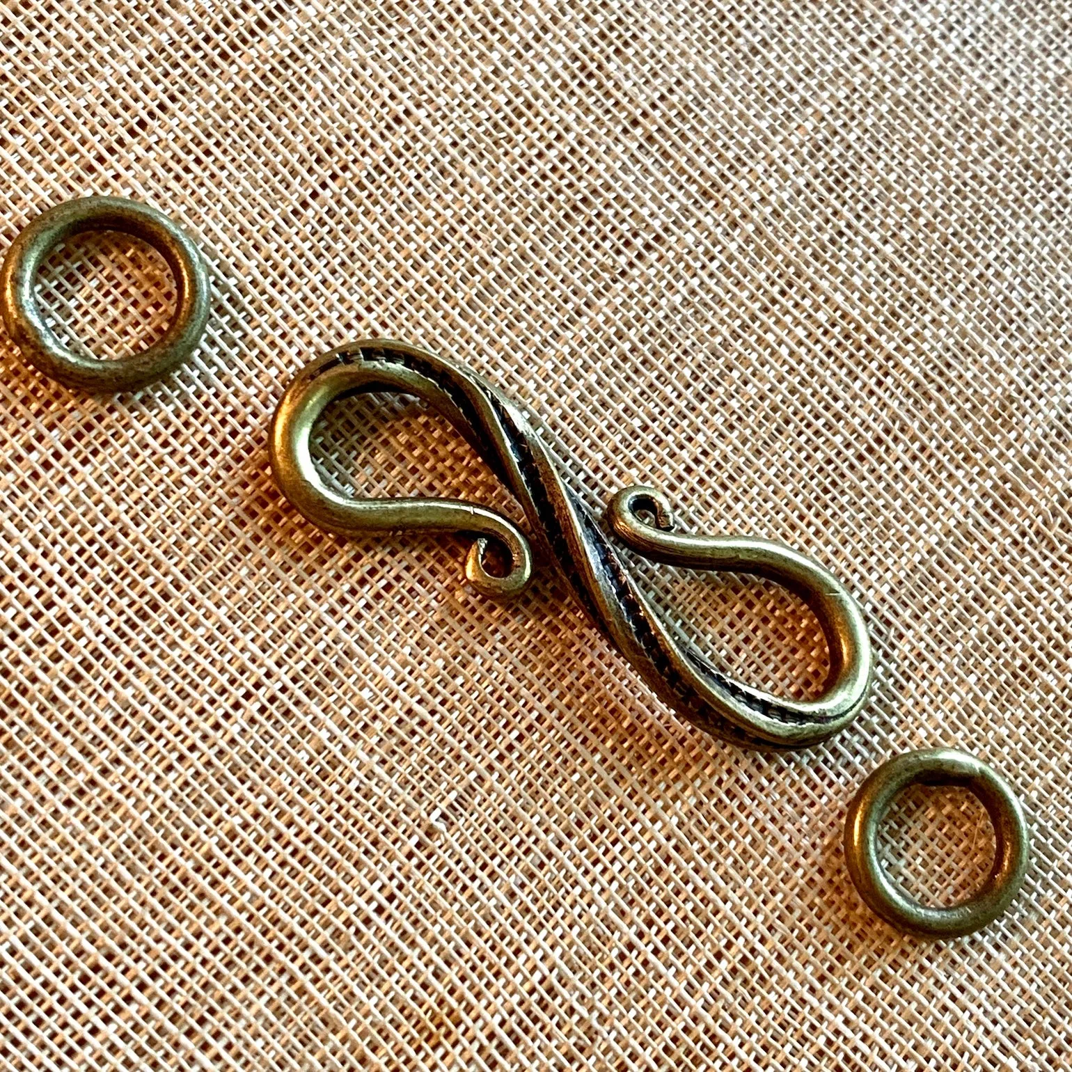 Large Brass S-Clasp, Thailand