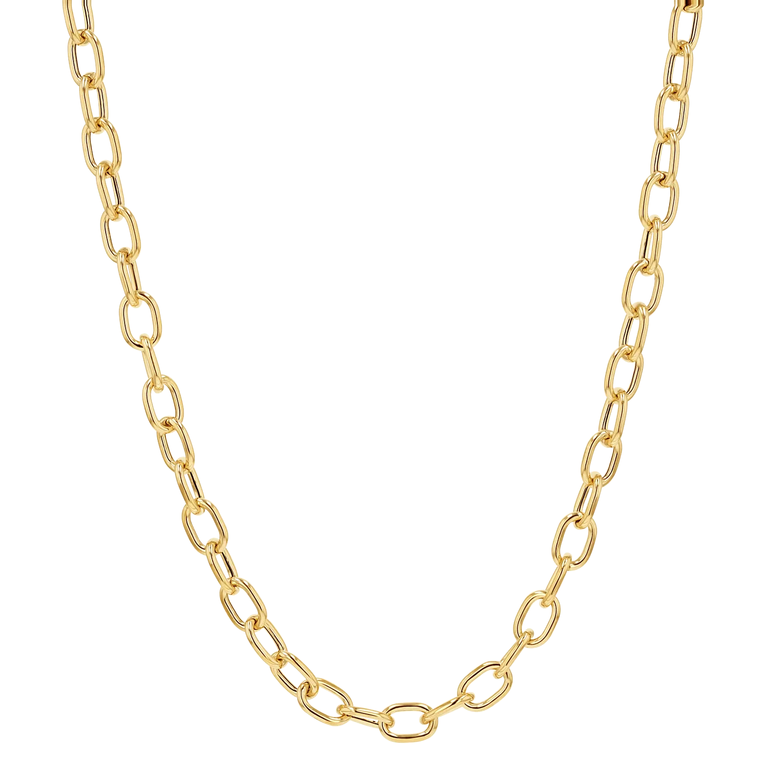 Large Rolo Chain Necklace