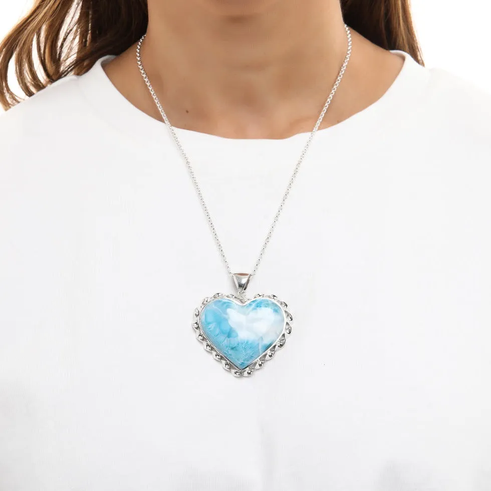 Larimar Heart Pendant Ashleigh