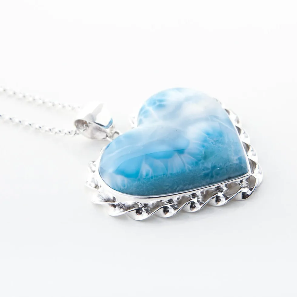 Larimar Heart Pendant Ashleigh