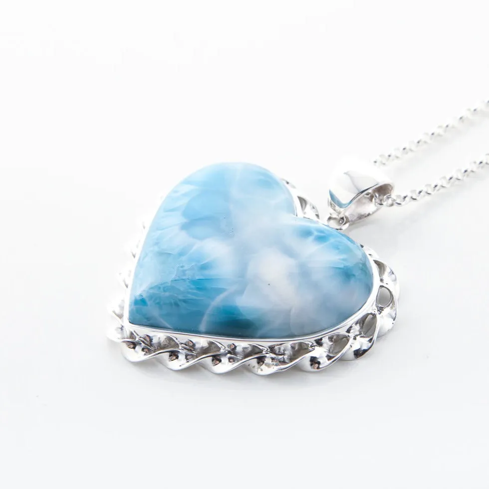 Larimar Heart Pendant Ashleigh