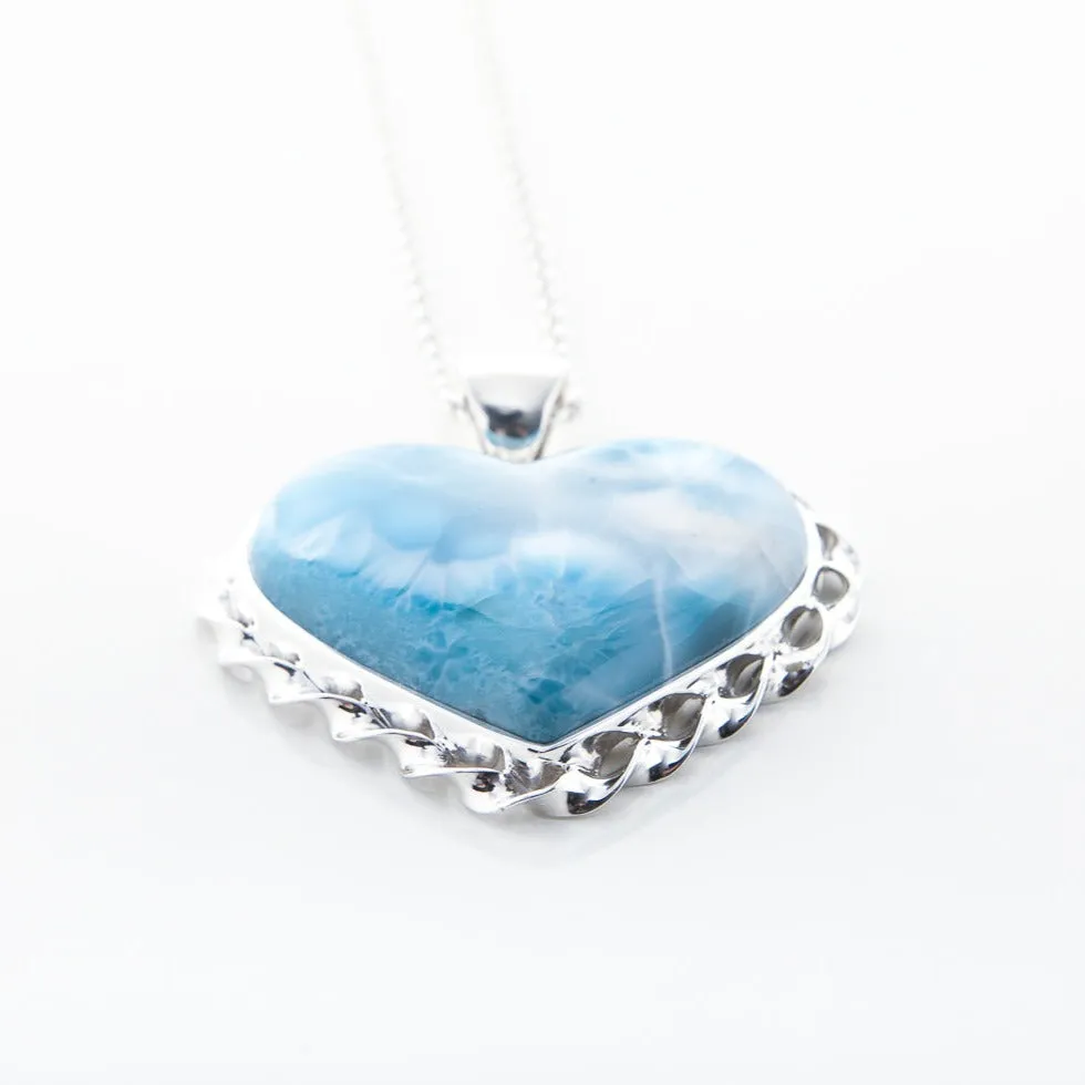 Larimar Heart Pendant Ashleigh