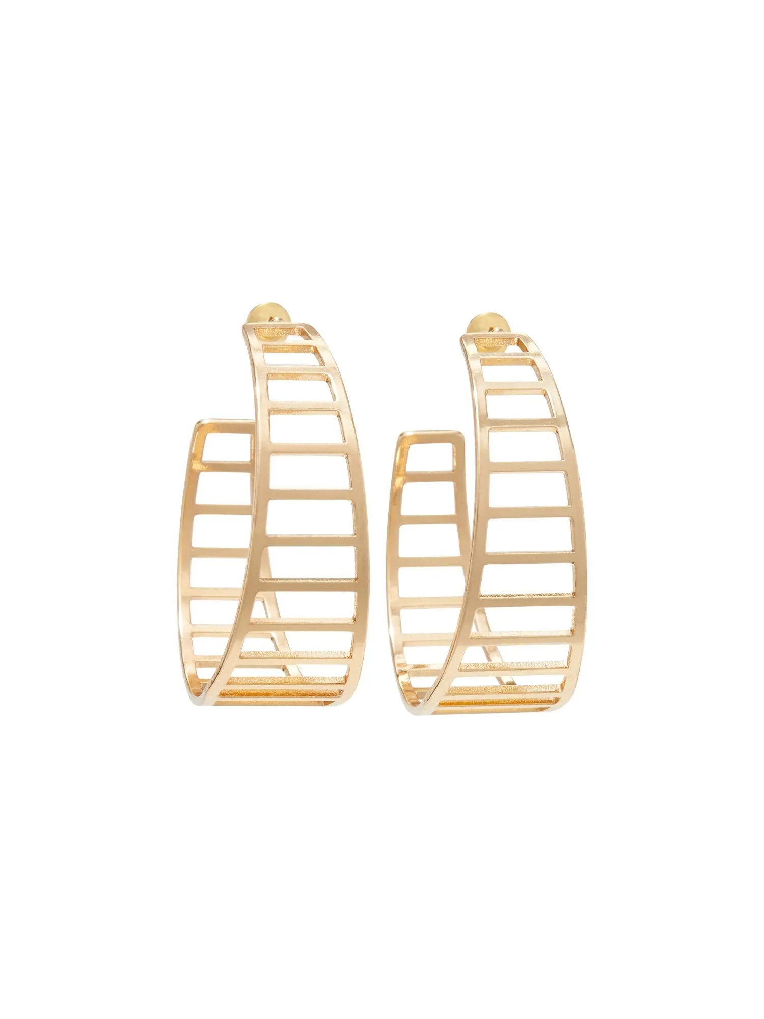 Lattice Hoop Earrings