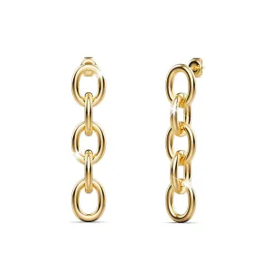 Lewis Dangle Gold Layered Earrings