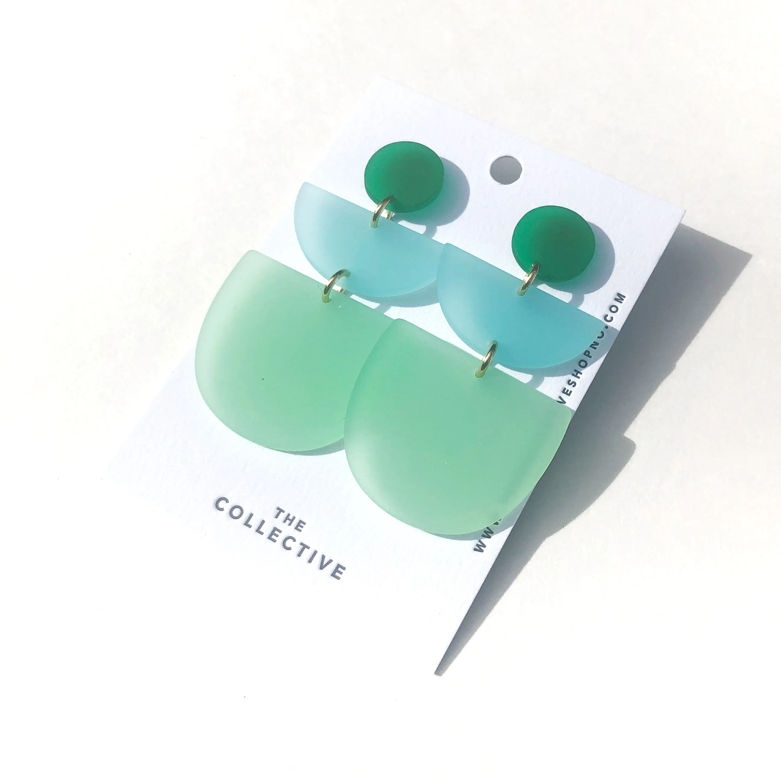 Liv Modern 3 Color Matte Resin Earrings