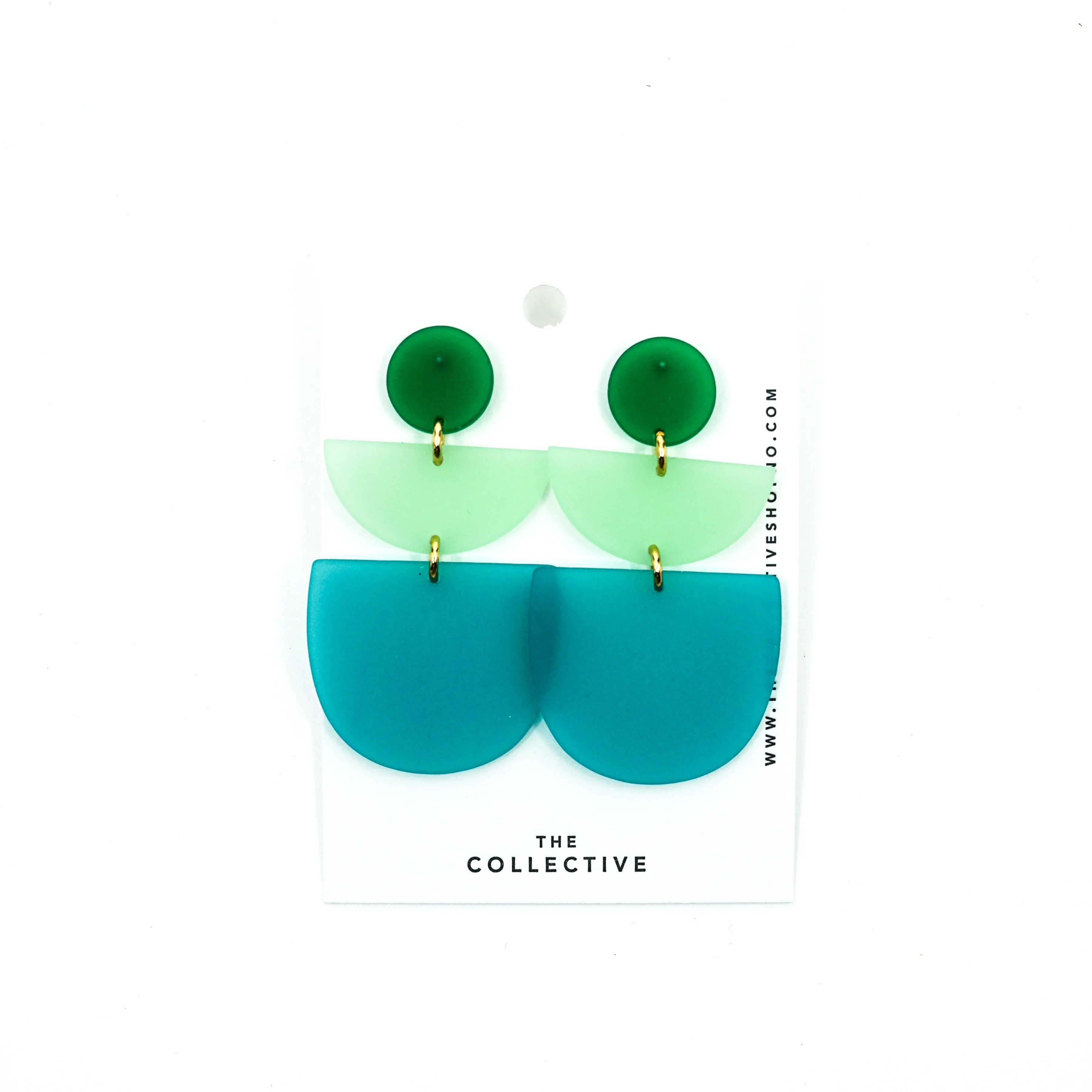 Liv Modern 3 Color Matte Resin Earrings