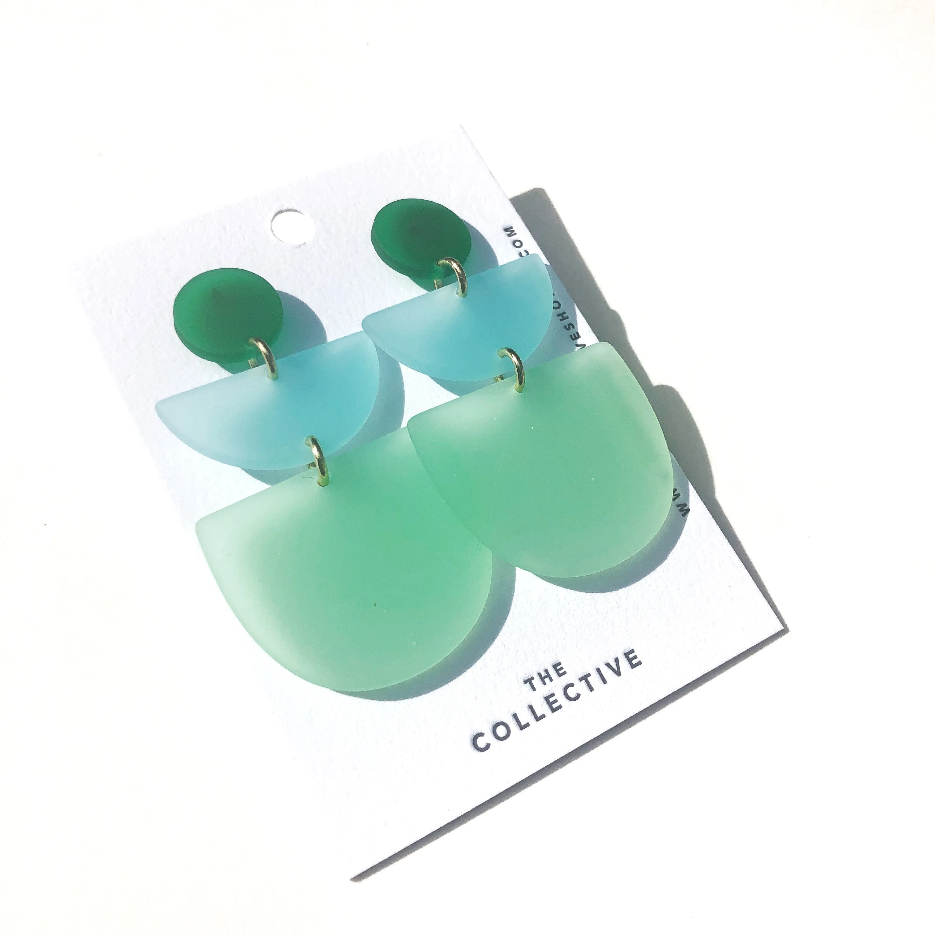 Liv Modern 3 Color Matte Resin Earrings