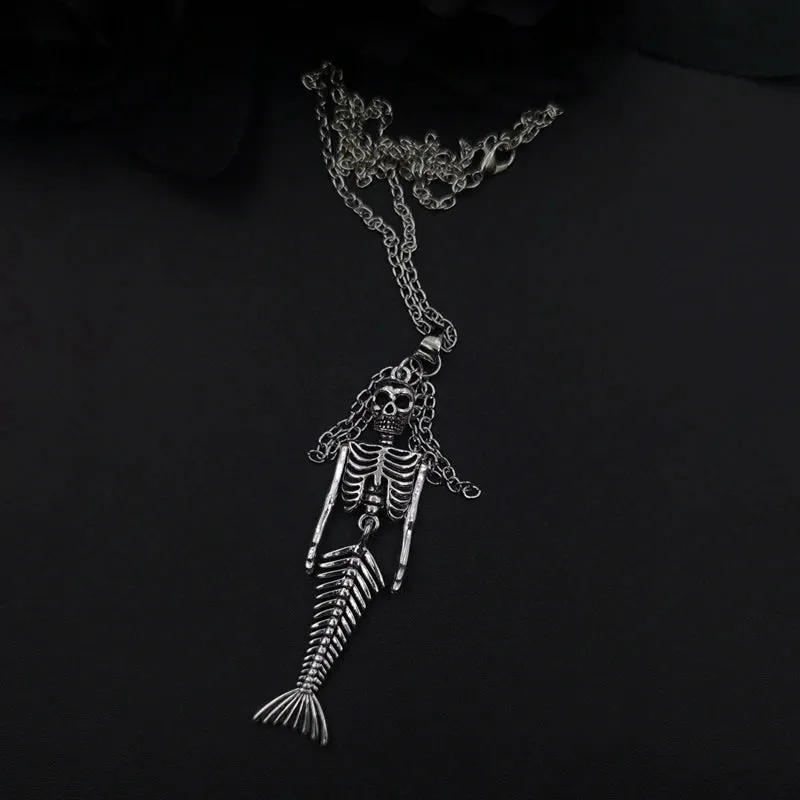 Mermaid Skeleton Necklace