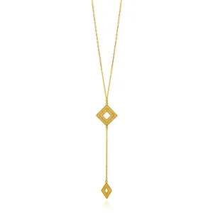 MILLIE GOLD LONG NECKLACE FILIGREE