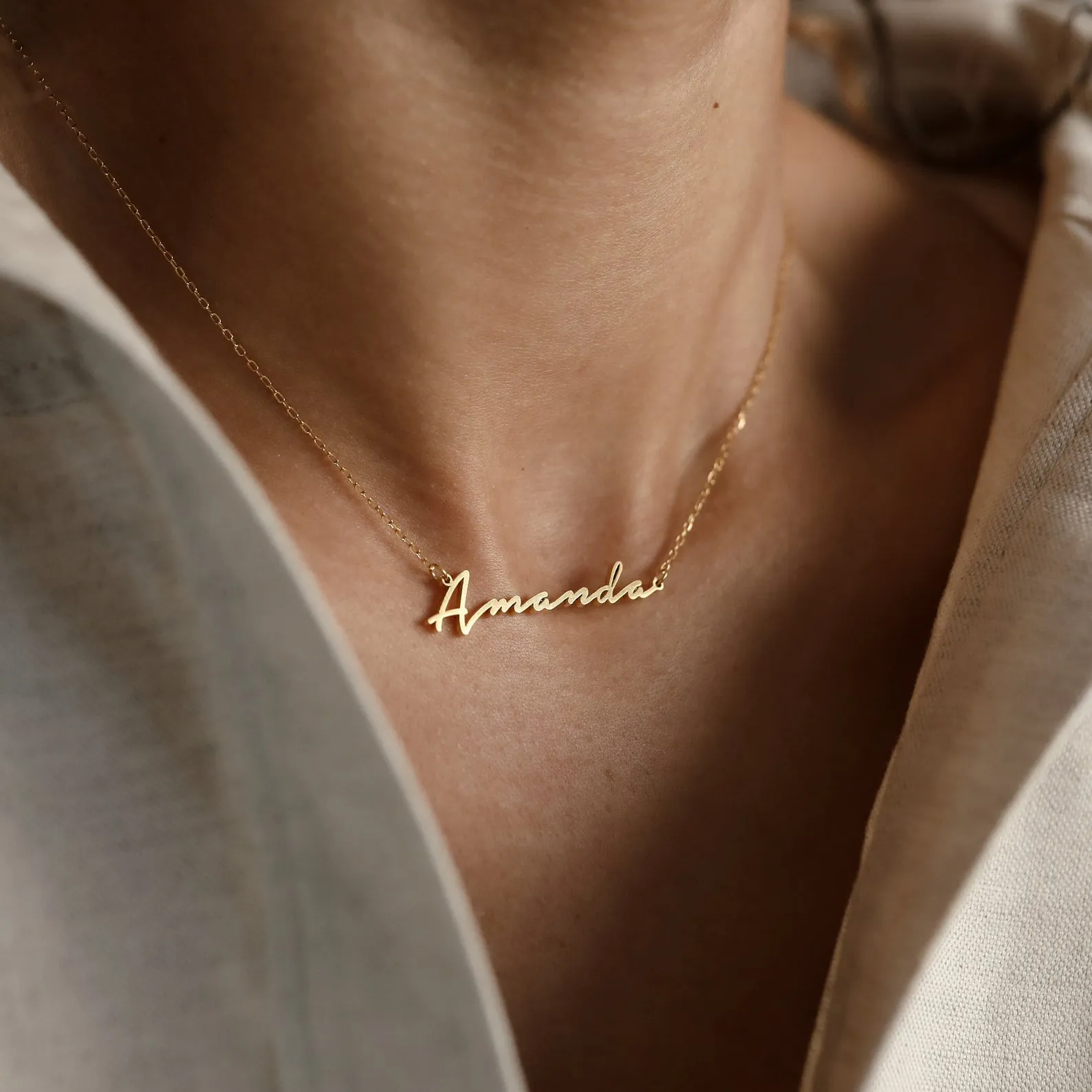 Minimal Name Necklace