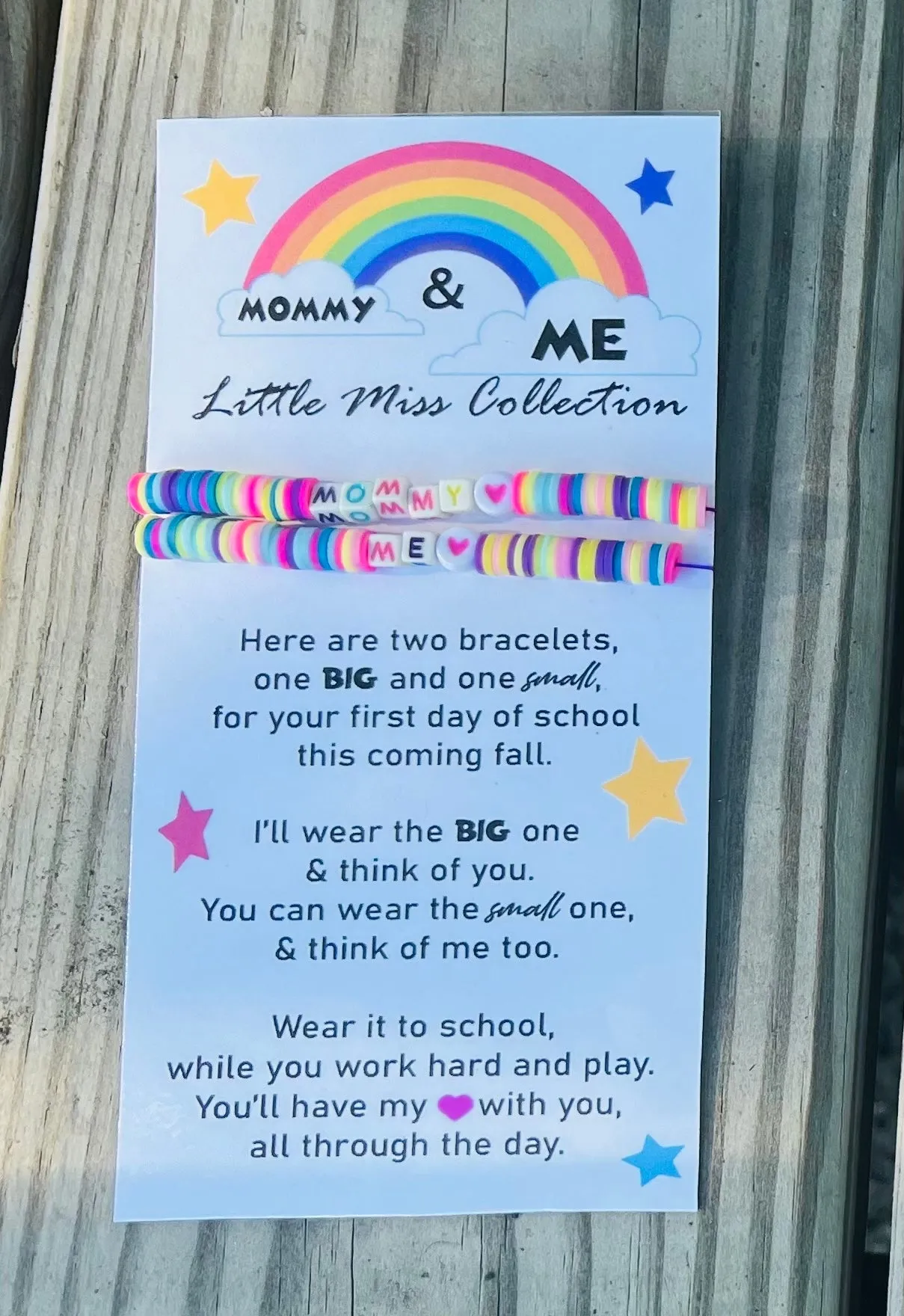 Mommy and Me Back to School Bracelets