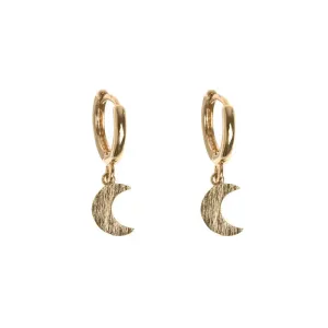 Moon Small Hoop Earrings