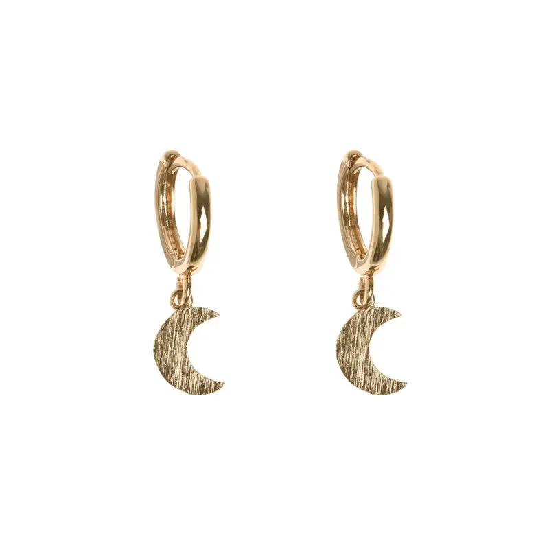 Moon Small Hoop Earrings