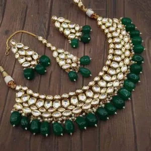 Multi Shale Kundan Choker Necklace Set