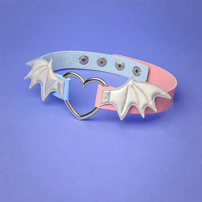 Multiple Color Bat Wings Choker