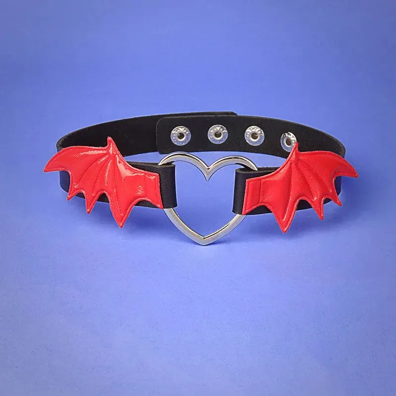 Multiple Color Bat Wings Choker