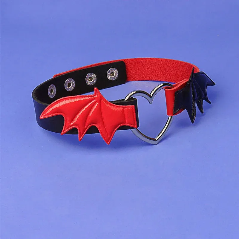 Multiple Color Bat Wings Choker