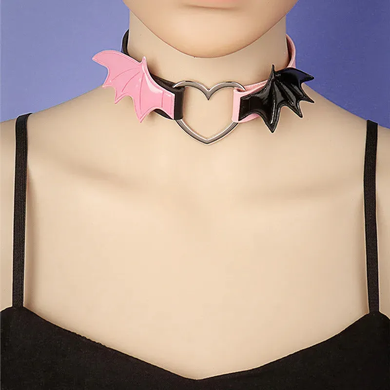 Multiple Color Bat Wings Choker