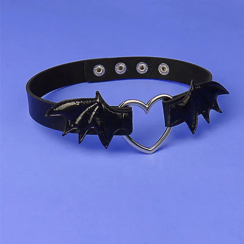 Multiple Color Bat Wings Choker