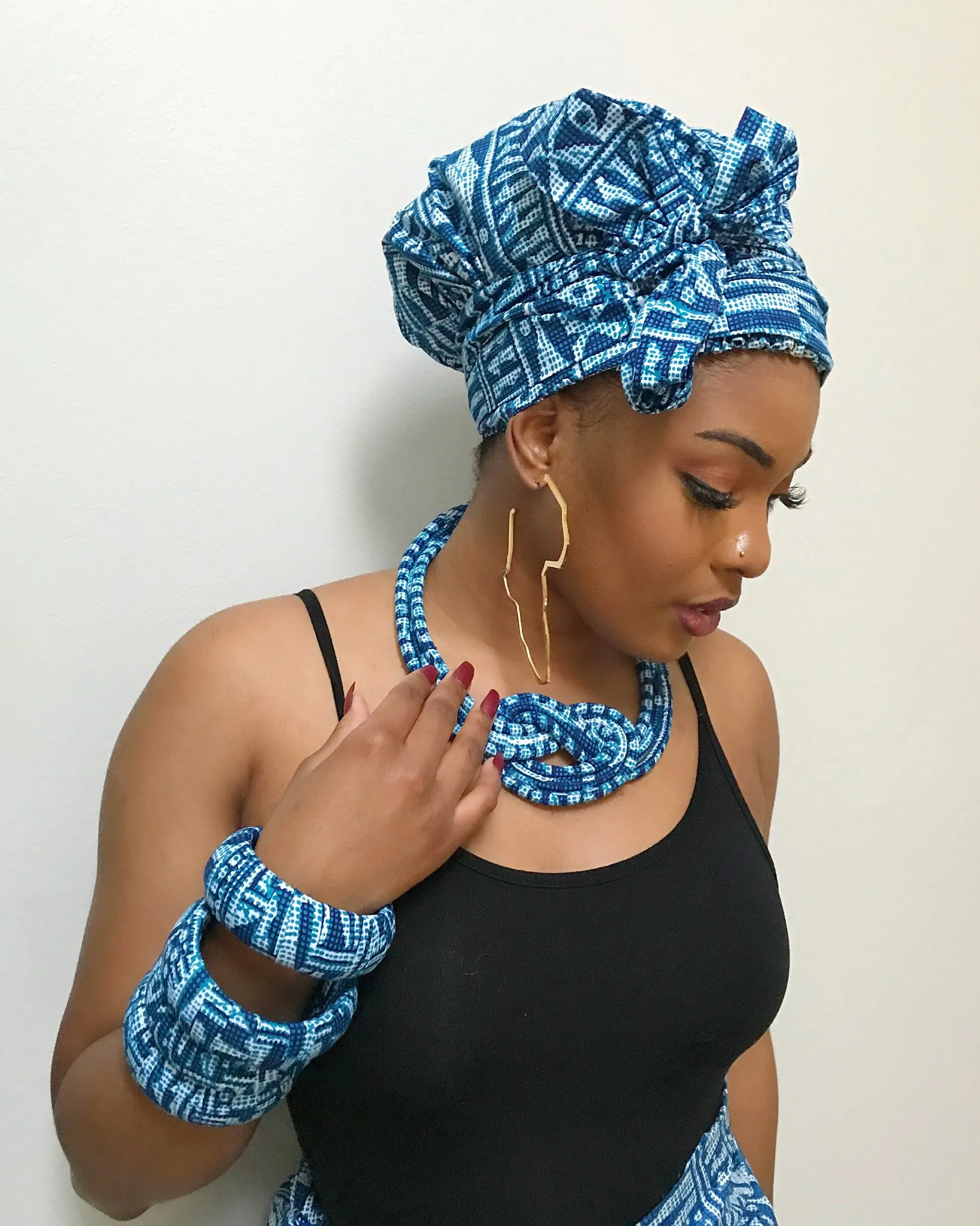 Ndop Large Ankara Bangles Bracelets