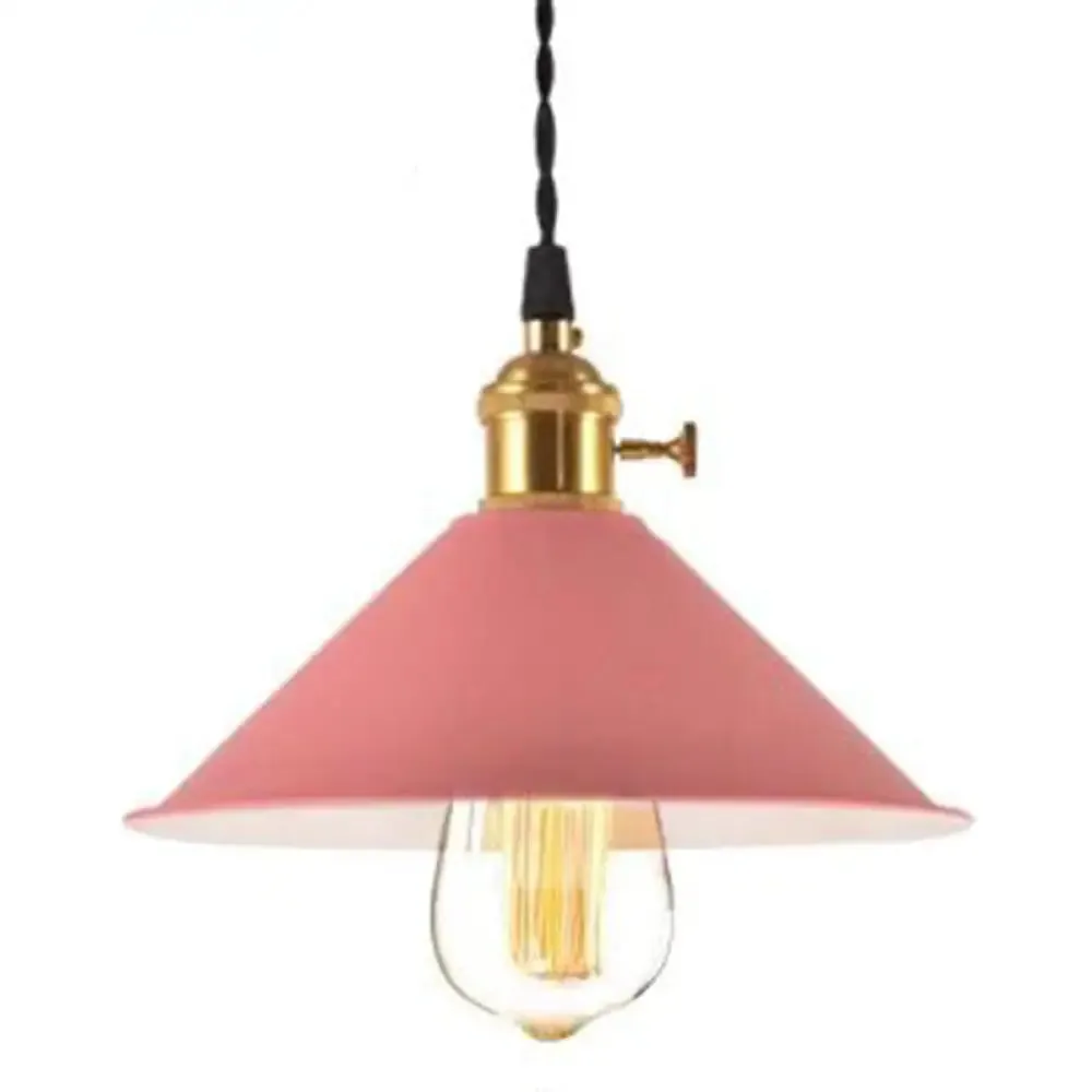 Nordic Industrial Macarons Pendant Light - Metal Colorful 1-Light Lighting