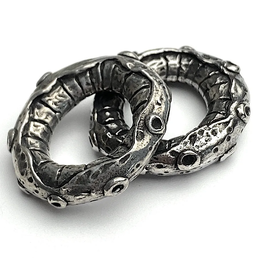 Octo-ring Pewter Pendant, 13/16" from Green Girl Studios 21mm  #G287