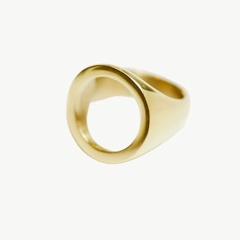 Open Circle Statement Ring