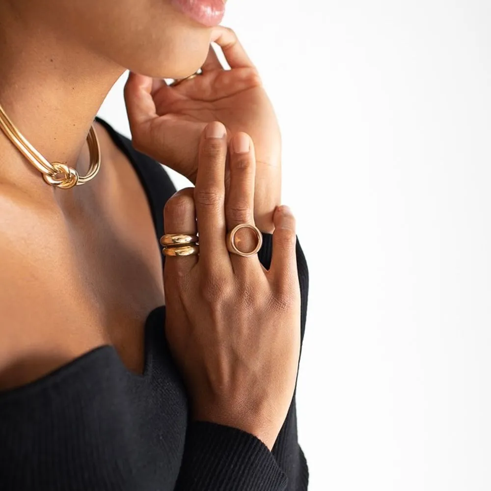 Open Circle Statement Ring