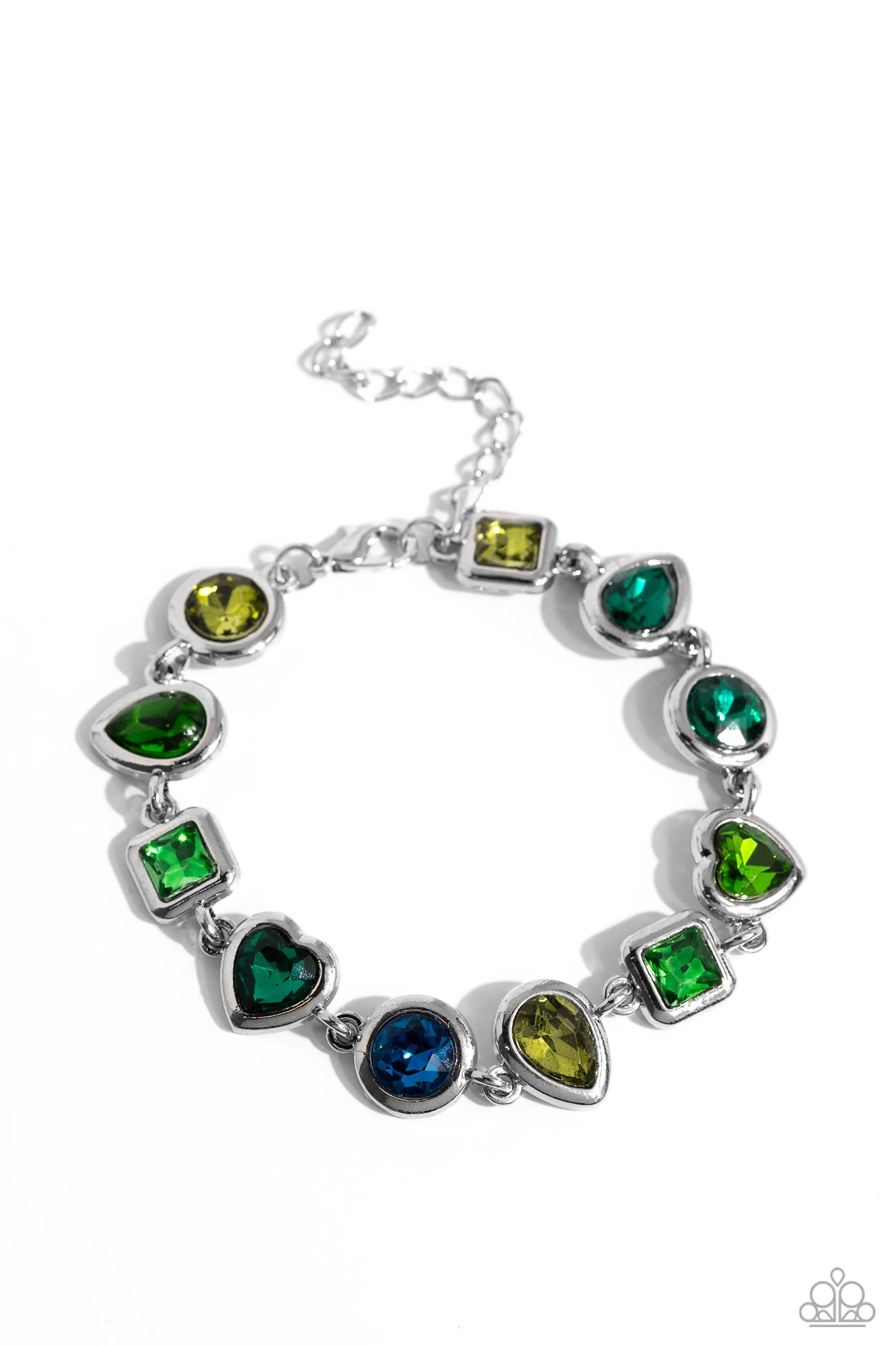 PAPARAZZI Actively Abstract - Green BRACELETS