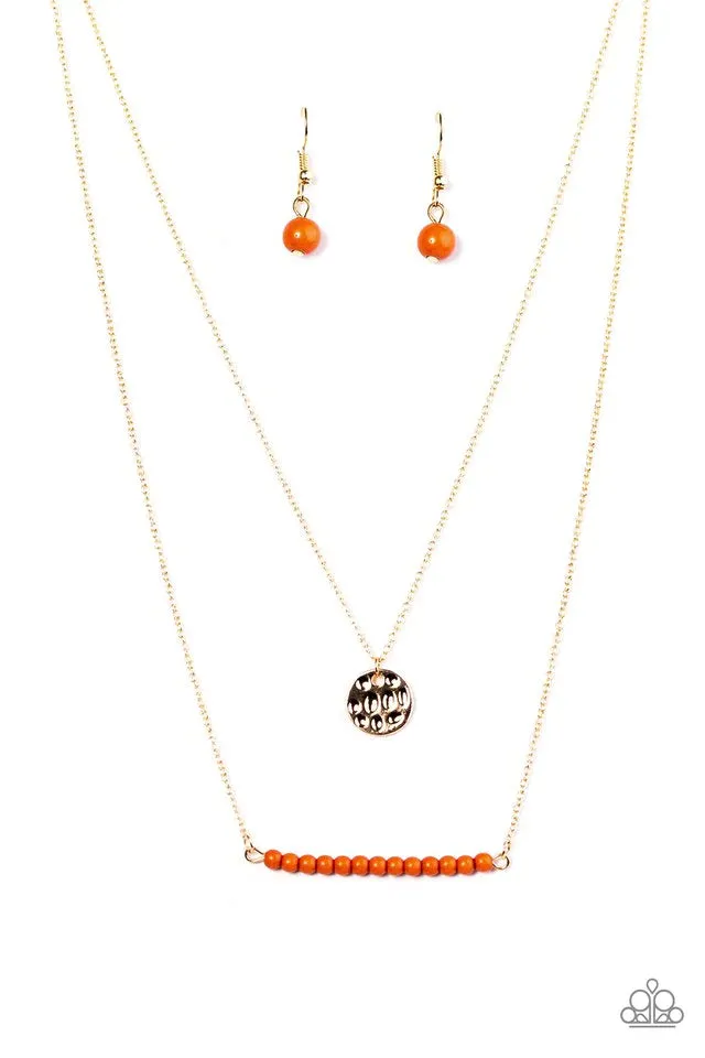 Paparazzi Necklace ~ Amazingly Artisan - Orange