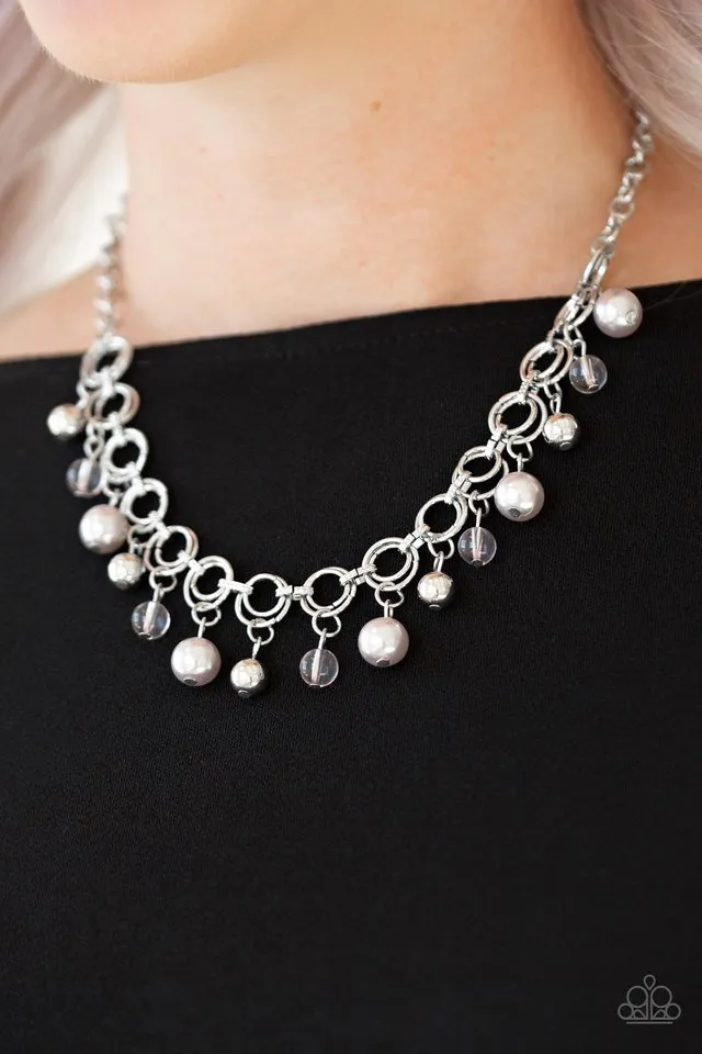 Paparazzi Necklace ~ Fiercely Fancy - Silver