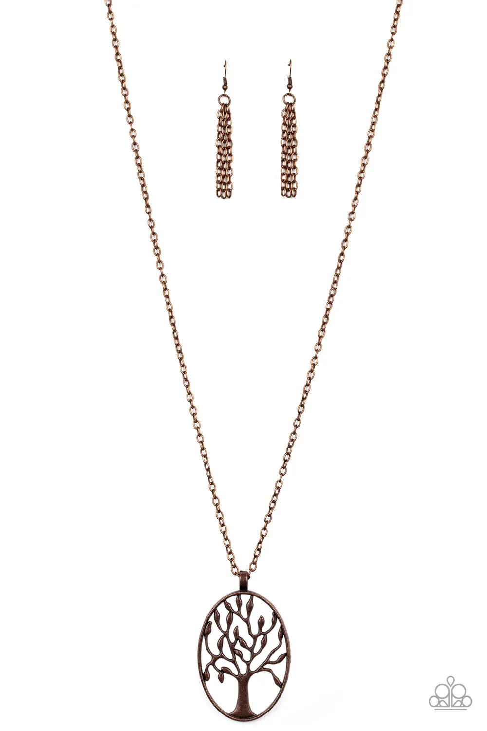 Paparazzi Necklace ~ Well-Rooted - Copper