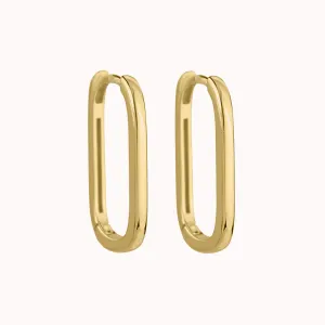 Paperclip Hoop Earrings