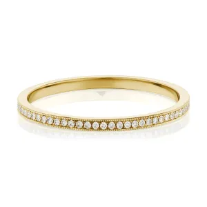 Pave Diamond Wedding Band