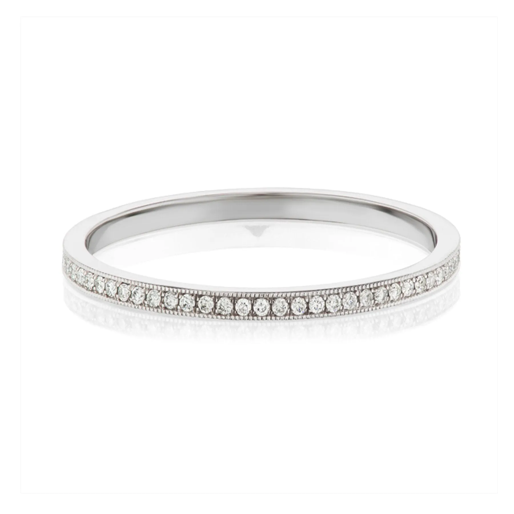 Pave Diamond Wedding Band