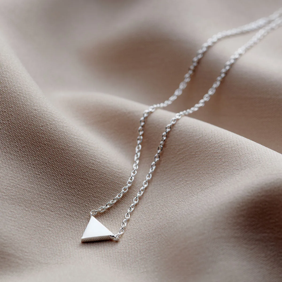 Personalised Mini Triangle Necklace