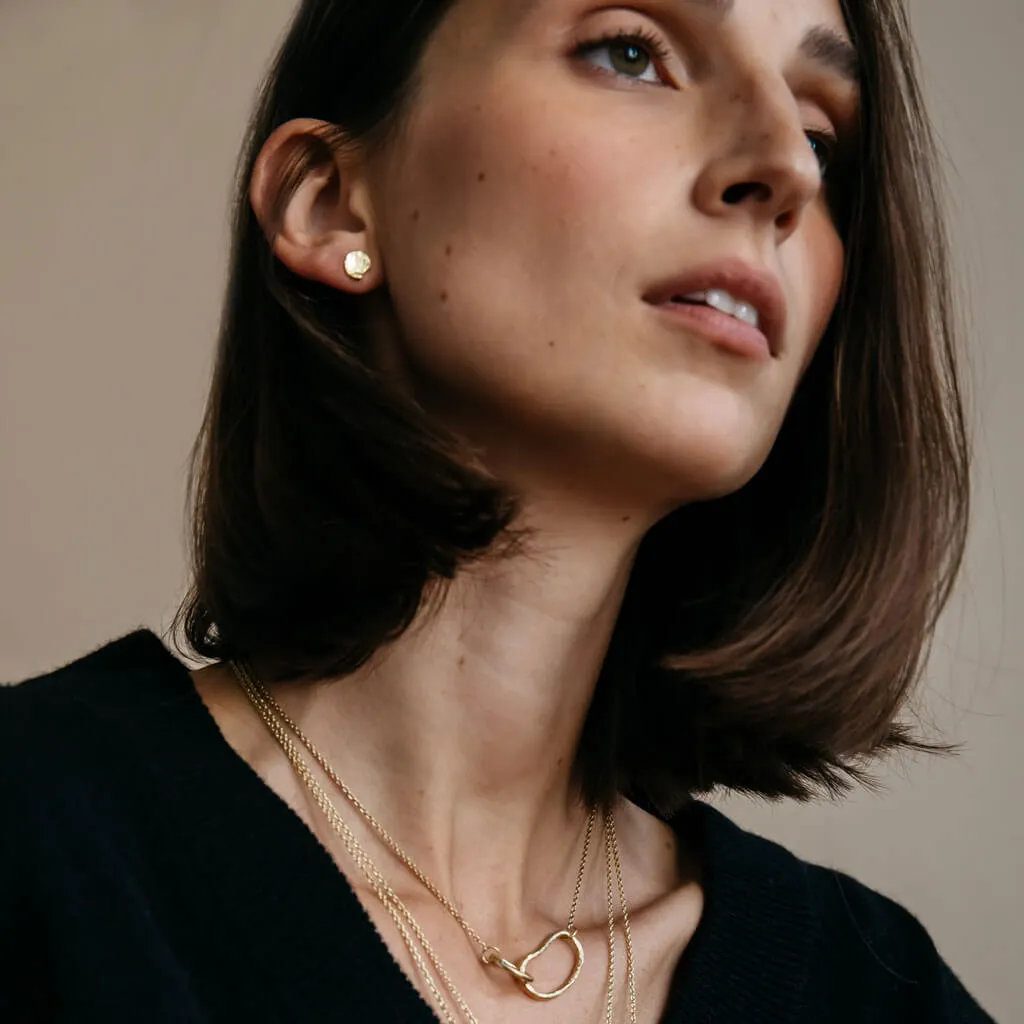 Pool Minimal Necklace - Brass