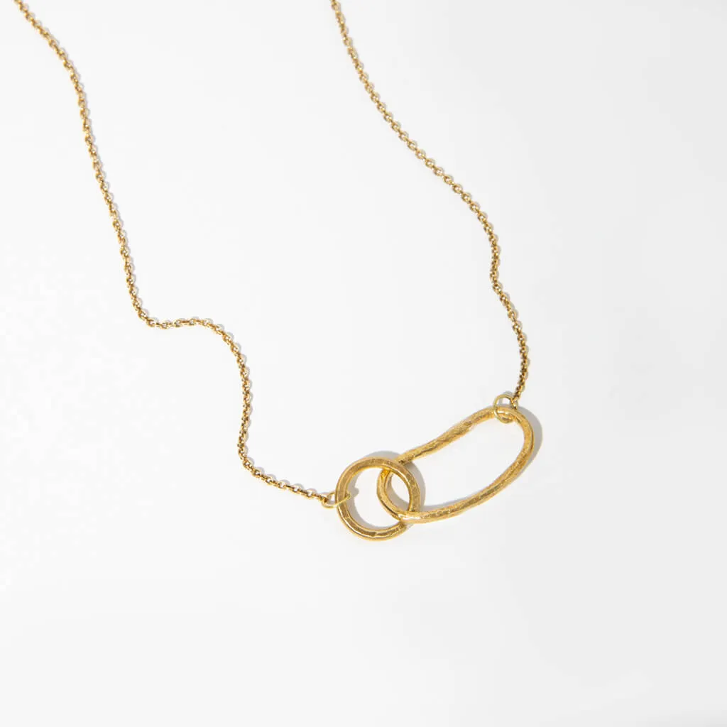 Pool Minimal Necklace - Brass