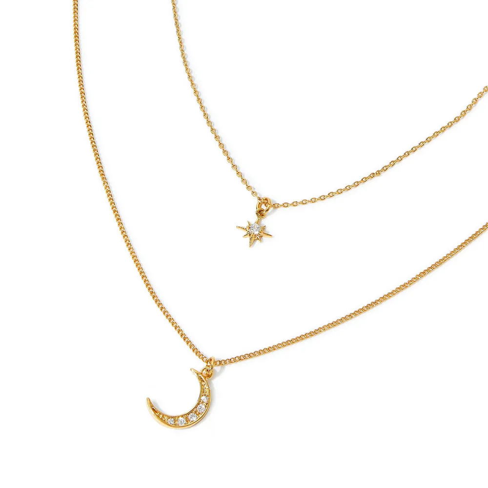 Real Gold Plated 14ct Celestial Necklace