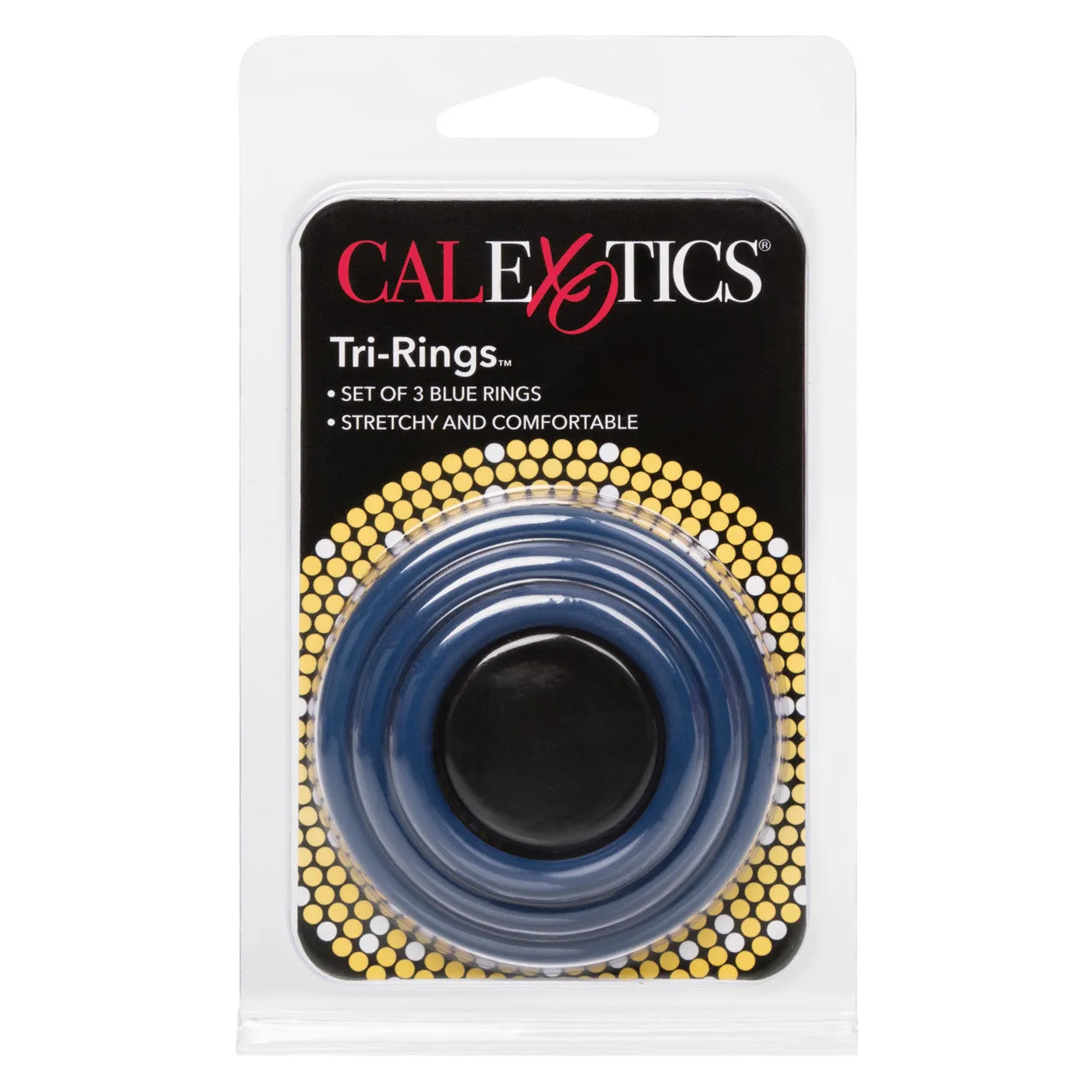 Rings! Tri Rings Cock Ring Set (3 Piece Set) - Blue