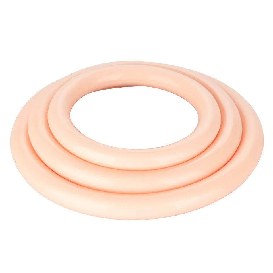 Rings! Tri Rings Cock Ring Set (3 Piece Set) - Vanilla