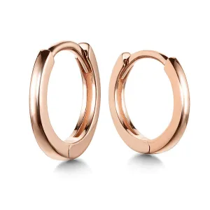 Rose Gold  Small Huggie Earrings