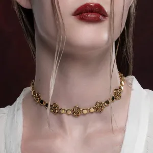 RUBIOUS. Chainmail Collar - Gold